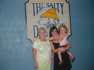 Three generations - my mom, me and my daughter!